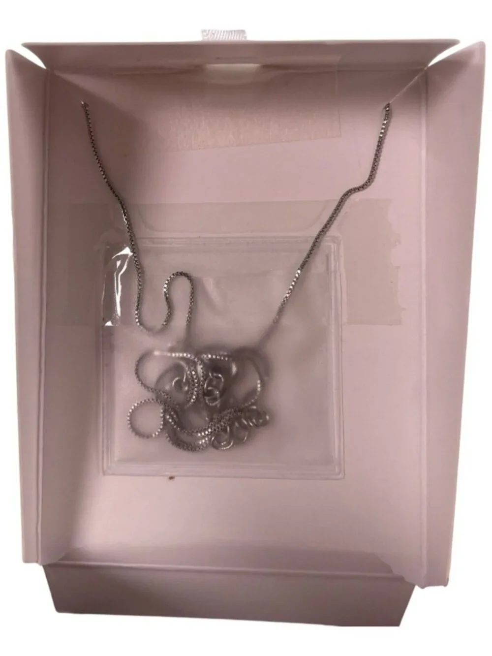 Isabella M Sterling Silver Plated Cubic Zirconia Necklace 16+2